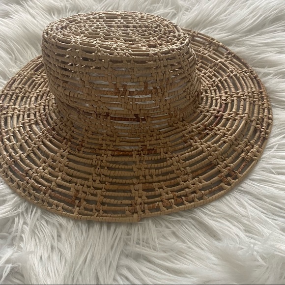 Boho Beachy Woven Sun Hat - Picture 2 of 4